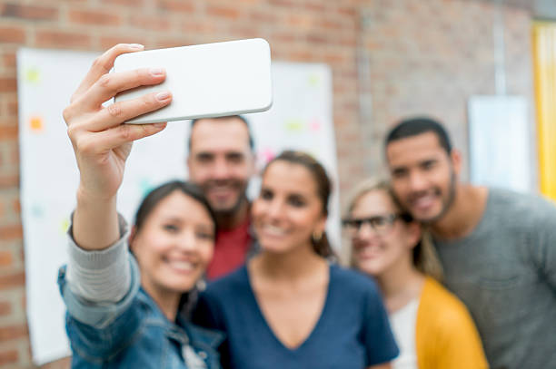 istock Business people taking a selfie 522138928