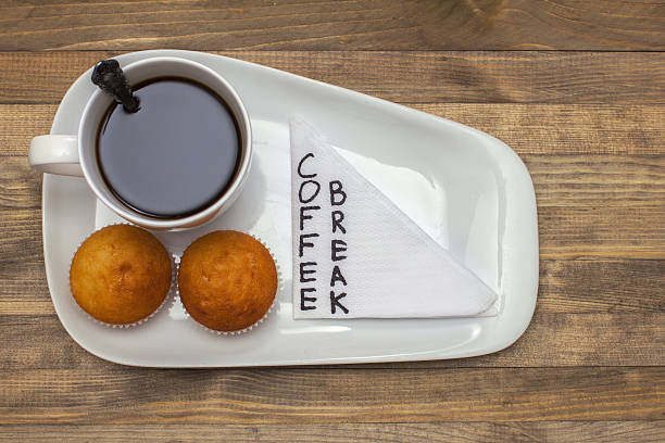 black coffee and pastry composition