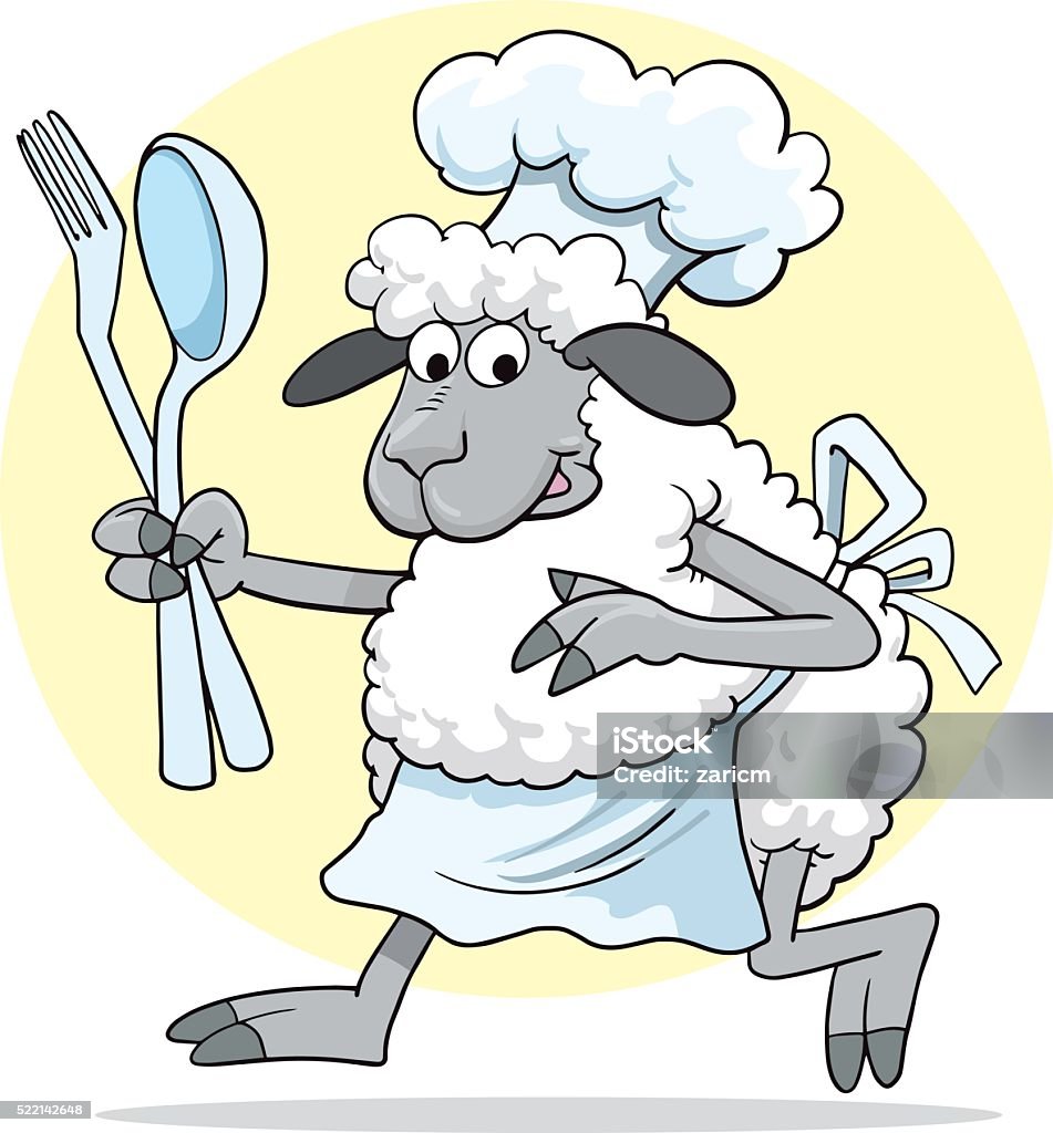 Sheep Cook Cook Sheep Stock Illustration - Download Image Now - Animal, Animal ...