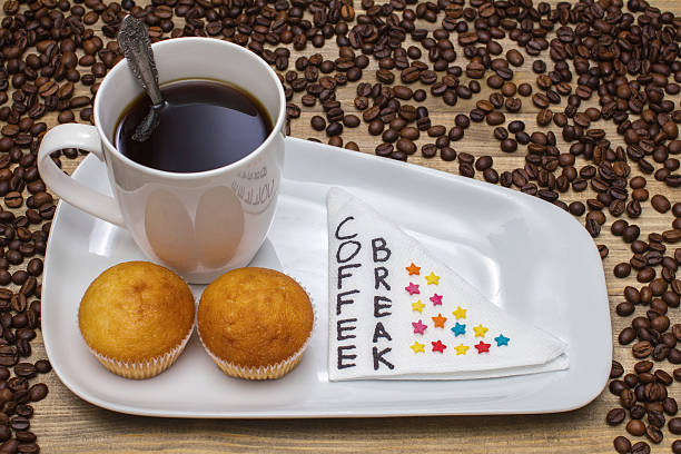 black coffee and pastry composition