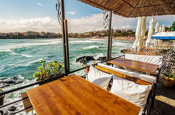 istock restaurant place at the seashore 522144468