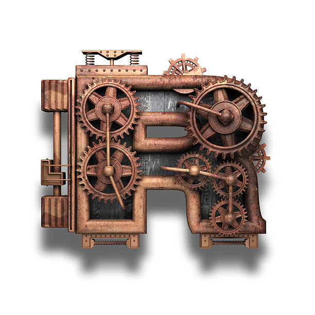 istock r rusted letter with gears on white 522144824