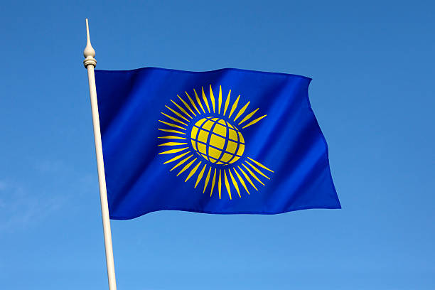 bandeira da commonwealth de nações - british empire imagens e fotografias de stock