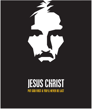 JESUS CHRIST vector stylized portrait