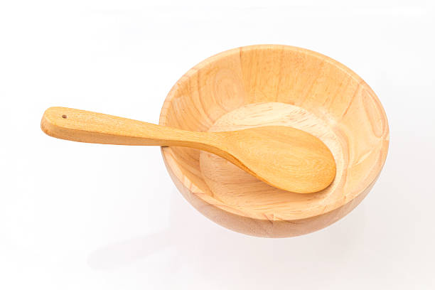 istock wooden bowl and spoon 522152041