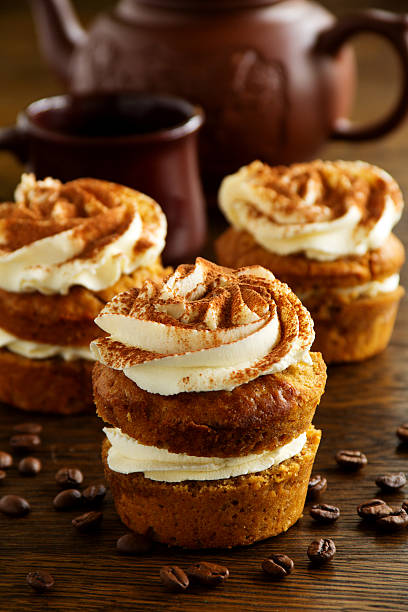istock Cupcakes tiramisu with coffee syrup. 522152075