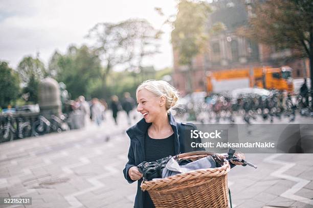 Finishing My Chores Stock Photo - Download Image Now - Copenhagen, Women, One Woman Only