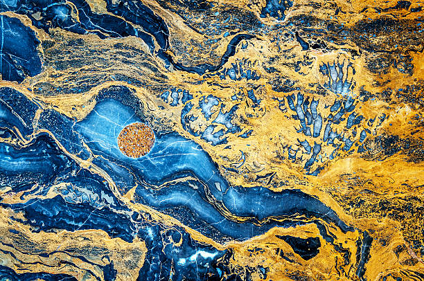 istock Onyx marble,blue,orange, yellow,brown,Beijing,China 522152170