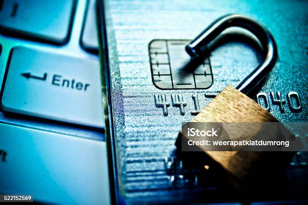 Credit Card Data Security Stock Photo - Download Image Now - White Collar Crime, Finance, Security