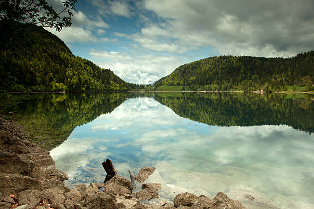 istock Mountain lake with reflections in the water 522152873