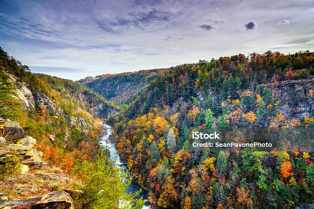 Tallulah Gorge in Georgia Tallulah Gorge in Georgia, USA. Georgia - US State Stock Photo