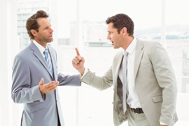 istock Business colleagues in argument at office 522156149