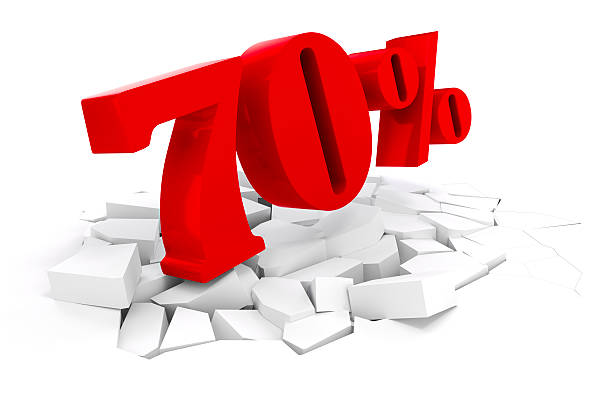 istock 3d red percent discount on white 522165525