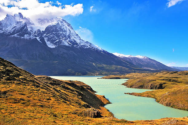 istock The snow-covered cliffs of Los Kuernos 522169201