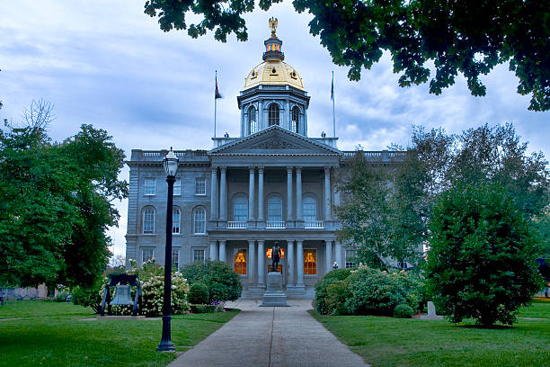 New Hampshire Capitol Building Located in Concord, New Hampshire. politics and government photos stock pictures, royalty-free photos & images
