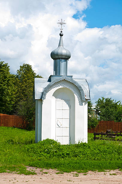 istock Old Russian orthodox church and bell tower 522171207