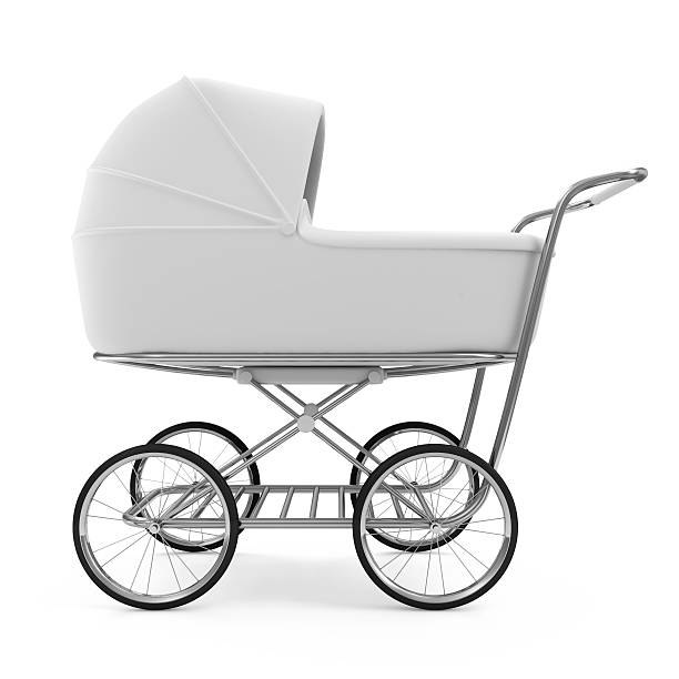 istock Baby Carriage isolated on white background 522171919