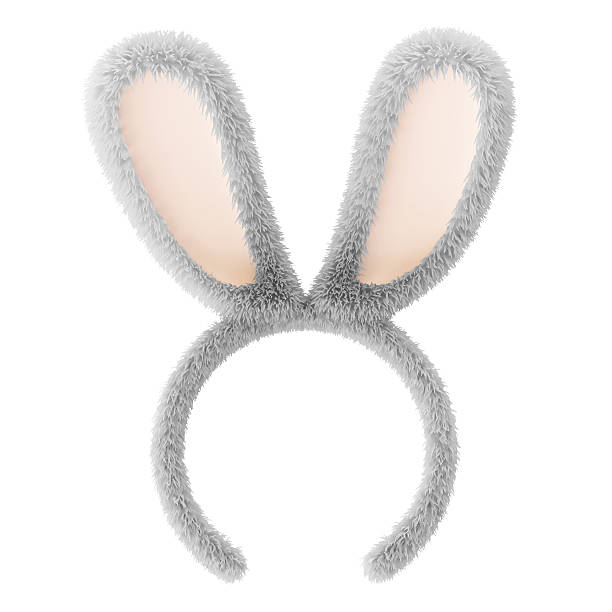 istock Furry Bunny Ears isolated on white background 522185473
