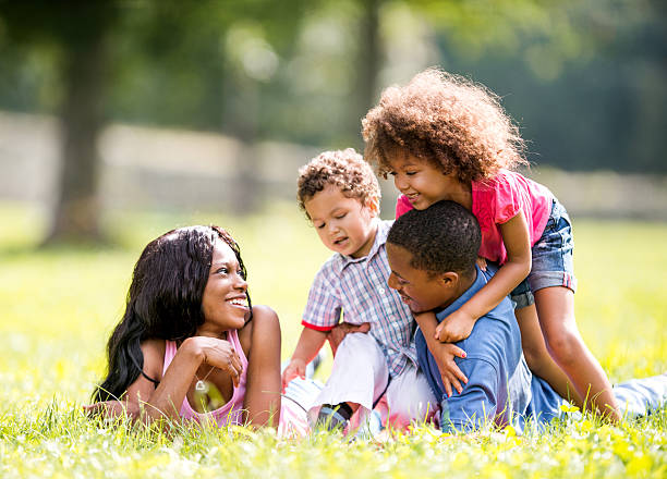 istock Family having fun in nature. 522188035