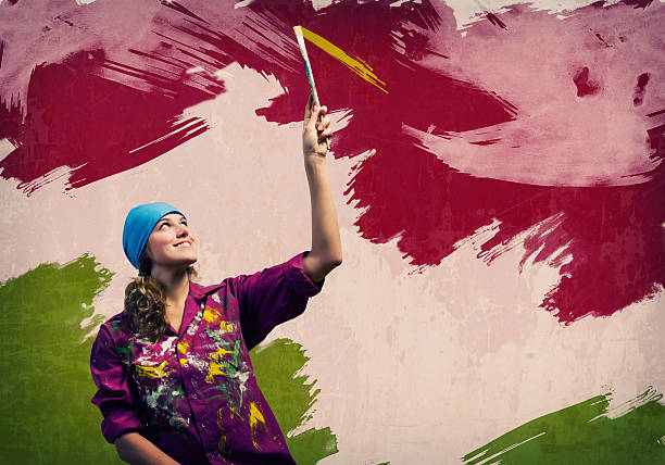 istock Woman with paintbrush 522190245