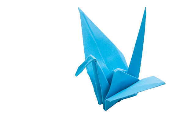 istock Origami blue bird paper 522199713
