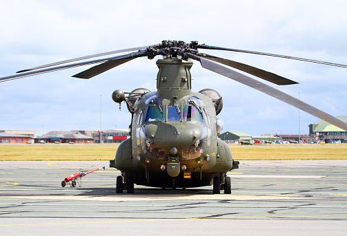 Boeing Vertol CH-47D Chinook (HC.4) of the Royal Air Force.