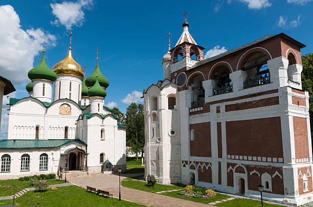 istock Old Russian orthodox church and bell tower 522200433