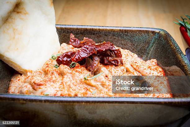 Hummus Stock Photo - Download Image Now - Spread - Food, Sun Dried Tomato, Appetizer