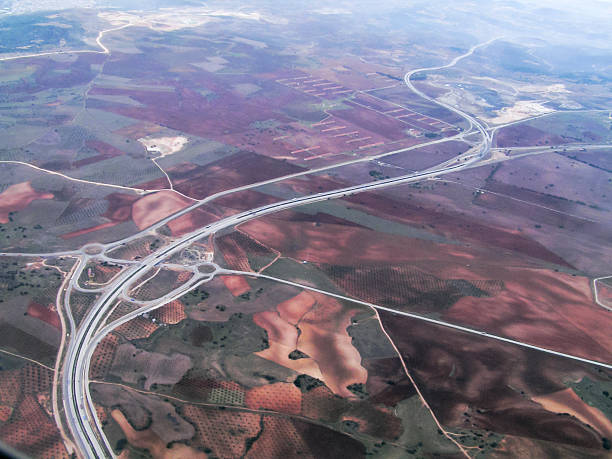 istock Aerial view of roads 522206081