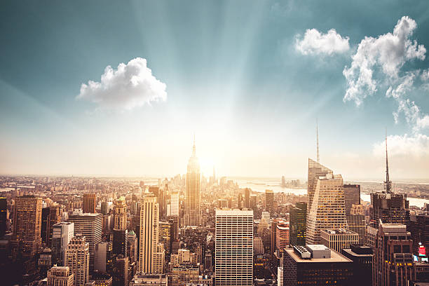istock New York Midtown skyline - Aerial View 522218187