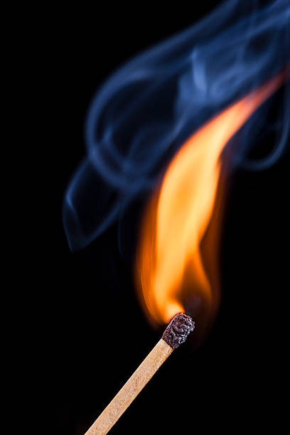 istock Close To Fire in Right with Smoke Vertical 522219341