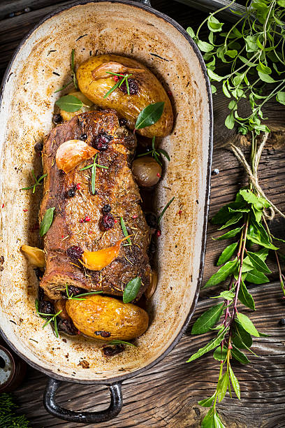 istock Venison roasted with rosemary, garlic and cranberries 522219483