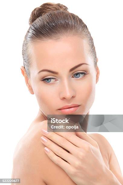 Beautiful Face Of Young Woman With Clean Fresh Skin Stock Photo - Download Image Now