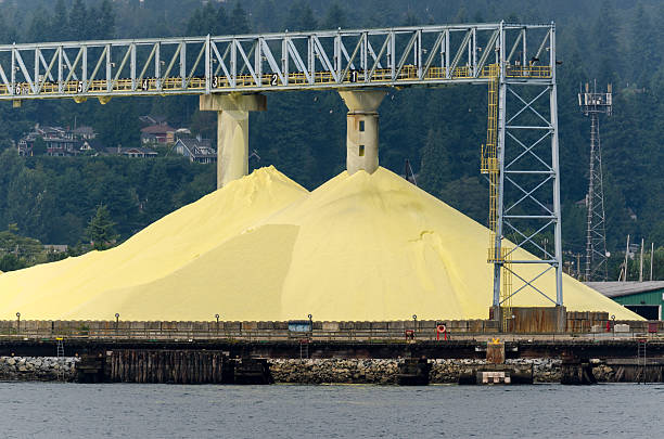 sulfur in Vancouver stock photo