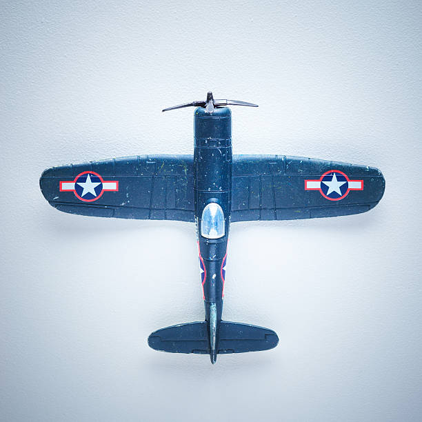 istock Model toy vintage airplane 522222413