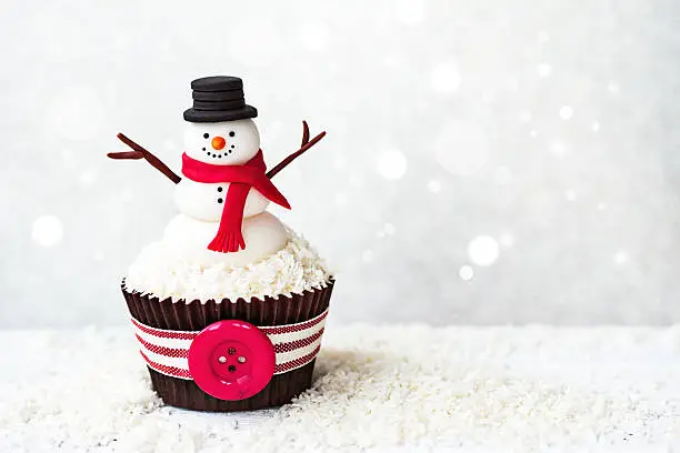 Photo of Snowman cupcake