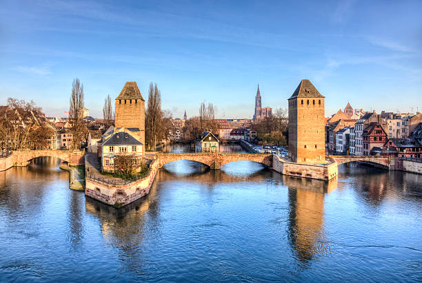 istock Covered bridges in Strasbourg 522225131