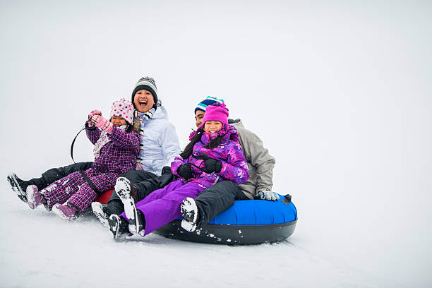 istock Happy family in winter 522244441