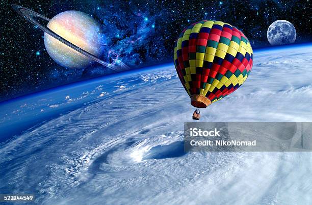 Balloon Earth Dreamland Stock Photo - Download Image Now - Fairy Tale, Globe - Navigational Equipment, Planet Earth