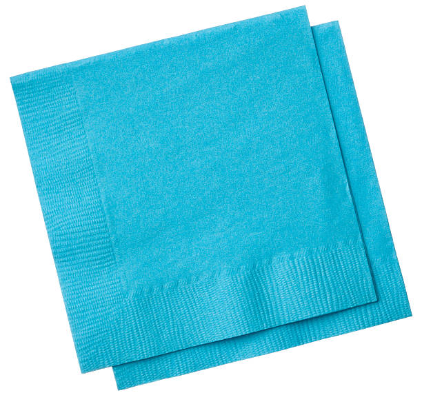 istock Square napkins isolated on white background 522244651