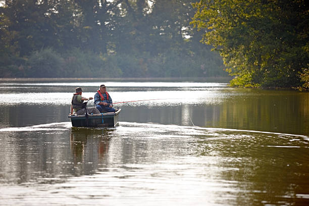istock Two senior men on fishing day 522245267