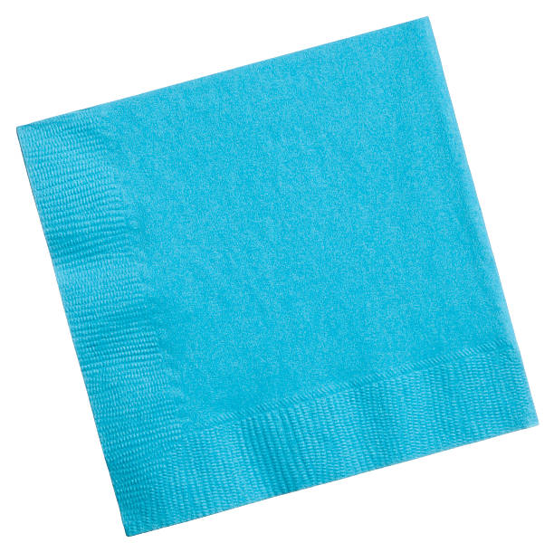 istock Square napkin isolated on white background 522245453