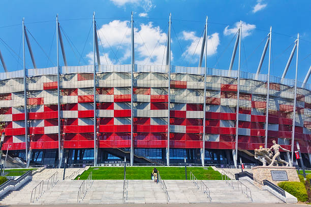 national stadium-warsaw - the football association stock-fotos und bilder