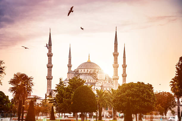 sultão ahmet camii-mesquita azul em istambul - mosque imagens e fotografias de stock