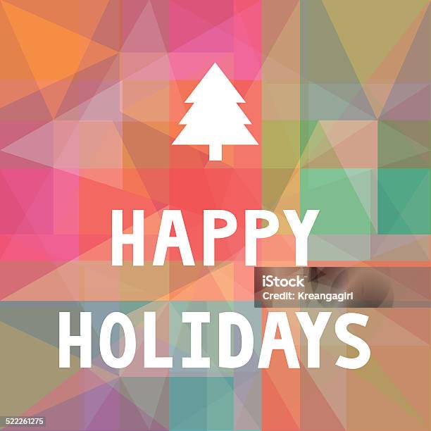 Happy Holidays1 Stock Illustration - Download Image Now - Alphabet, Art, Art And Craft