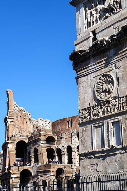 istock Colosseum  and Costantine's arc in Rome, Italy 522264035