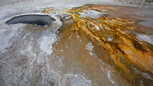 Yellowstone National Park Spring stock photo