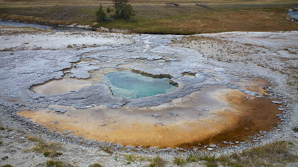 Thermal Spring, Yellowstone stock photo