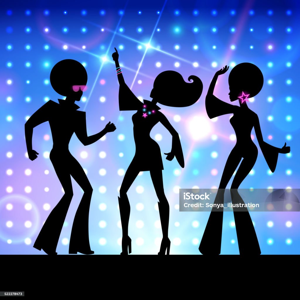 Disco party. Vector illustration. Nightclub stock vector