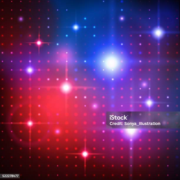 Disco Lights Vector Background Stock Illustration - Download Image Now - Nightclub, Disco Dancing, 1970-1979